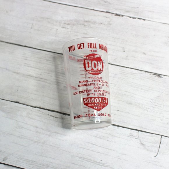 Vintage Edward Don Company Cup Measure Advertising Promotional Measuring - Picture 6 of 6